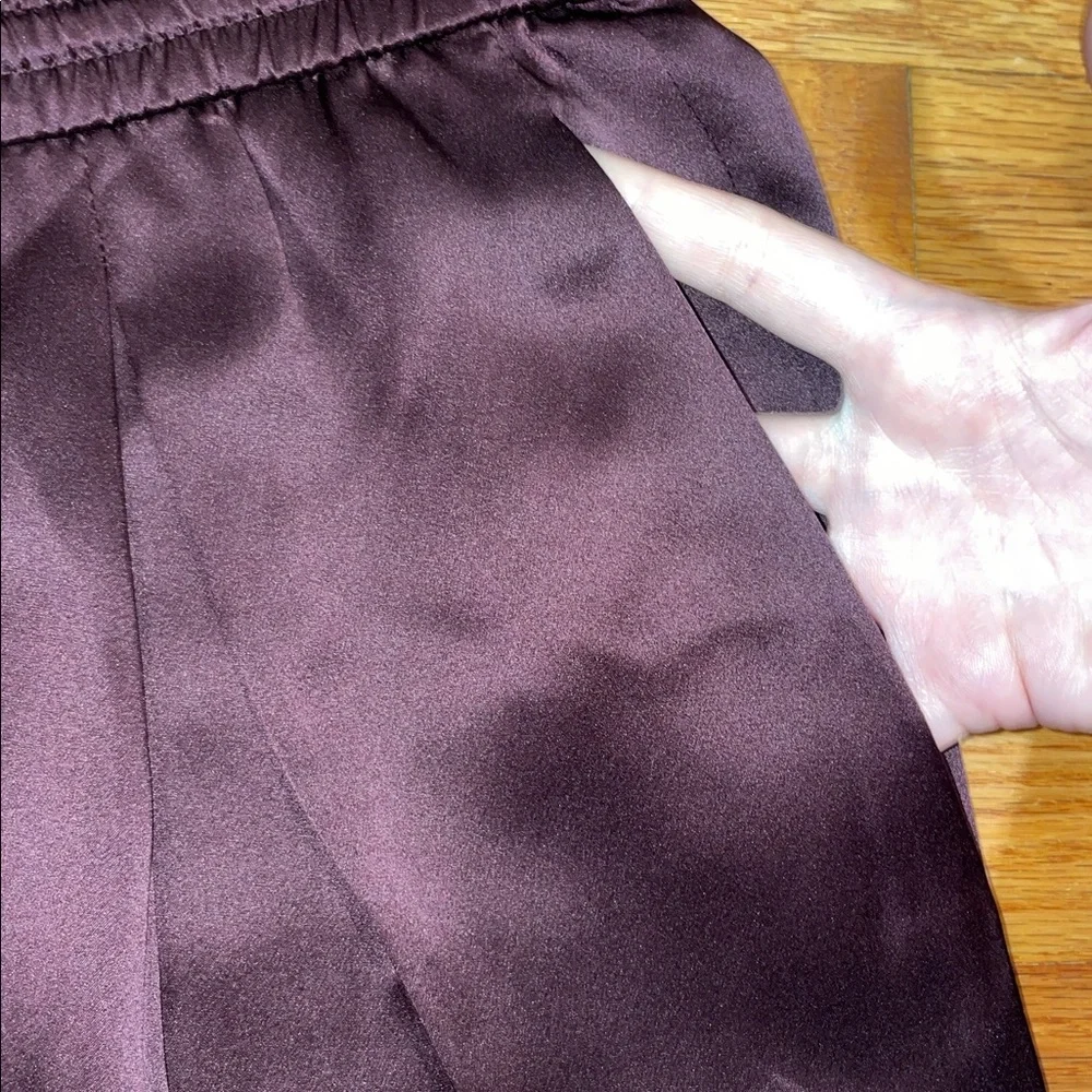 Haute hippie purple 100% silk pants
